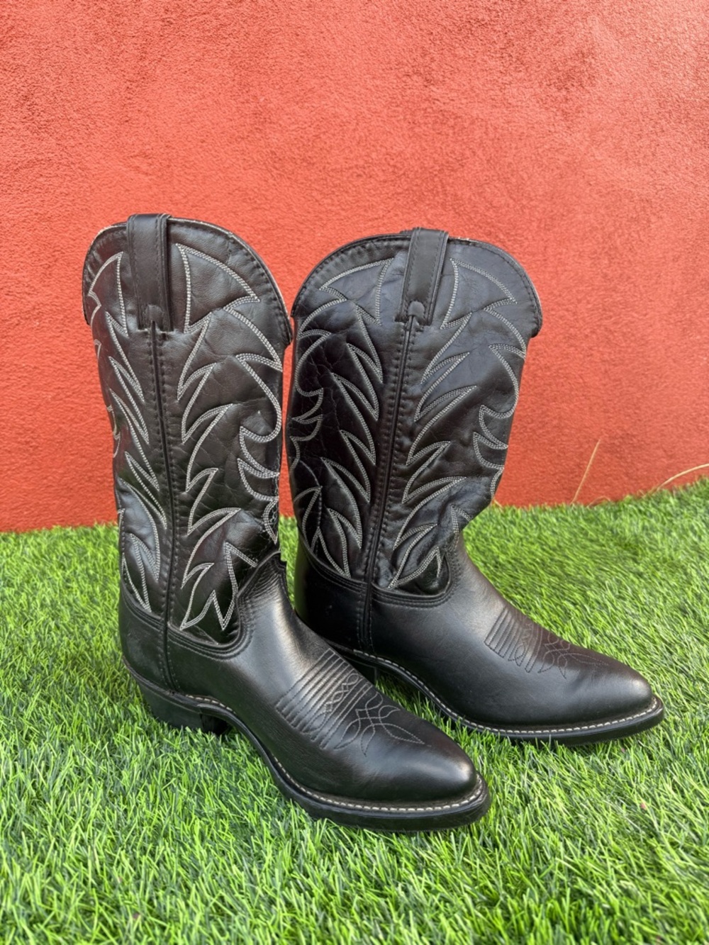 Durango Black Lace-Up Western Boots - Picture 6 of 9